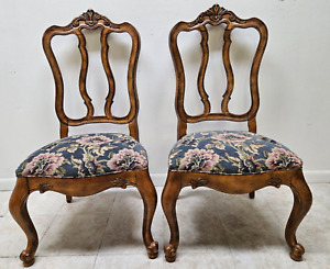 Pair Chairs Ethan Allen Tuscany Pretzel Back Dining Room Side Newport French C