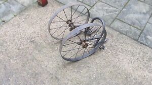 Vintage Iron Age Like Planet Jr Double Wheel Cultivator