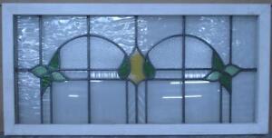 Old English Leaded Stained Glass Window Transom Simple Abstract 41 3 4 X 20 1 2