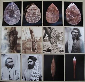12 X Aboriginal Post Cards 14cm X 10 5cm