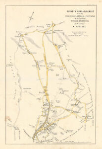 Survey Admeasurement Of The Parish Of St Mary Islington 1735 1858 Map