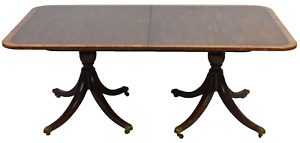 Kittinger Mahogany Double Base Dinning Table 100 Year Anniversary Collection