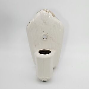 Vintage Porcelier Porcelain Bathroom Wall Mount Pull Light Fixture
