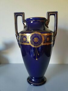 Charles Catteau 1880 1966 Boch Freres Art Deco Ceramics Vase Sevres Blue