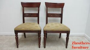 Ethan Allen British Classics Dining Room Side Chairs Pair 260 C