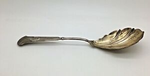 Osiris Starr Marcus Wendt Sterling Silver Berry Spoon Shell Bowl 8 1 2 1870