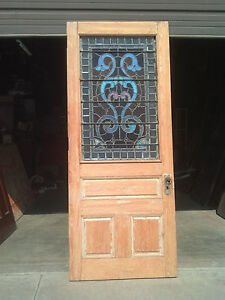 1 2 Stained Beveled Jeweled Stripped Entrance Door Ed 4 