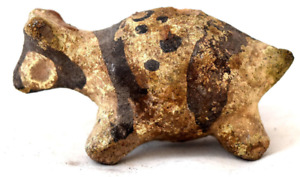 Ancient Authentic Pre Columbian Chancay Culture Animal Effigy Vessel