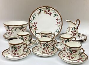 Antique Hand Painted English Coffee Cups Set Aesthetic Movement Pointons