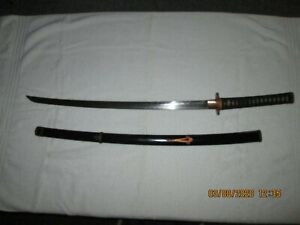 Antique Japanese Samurai Katana Sword Made By Taniguchi Yoshikane
