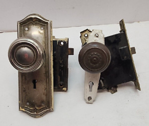 Vintage Corbin Sargent Mortise Lock Door Hardware Salvage Lock Knobs Plates Lot