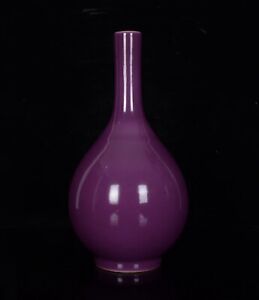 Chinese Monochrome Porcelain Handmade Exquisite Vase 14558