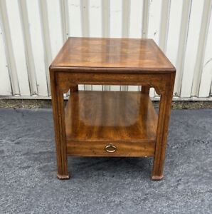 Vintage Drexel Heritage Wood Nightstand Table With Drawer