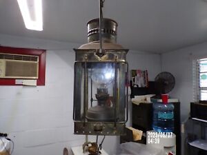 Vintage Brass Ship Lantern Great Condition