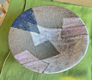 Aldo Londi For Bitossi Geometric Patchwork Stoneware Bowl