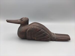 Antique Primitive Hand Carved Wooden Duck 9 Handmade Decoy Tribal Folk Art Old