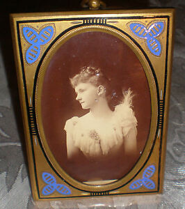 Victorian Antique Bronze Picture Frame 3x 4 Inches