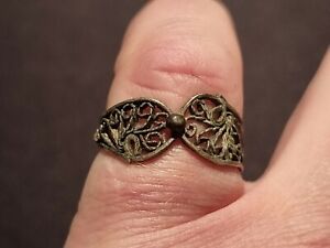 Tudor Antiquity Silver Openwork Ring Wearable Please Read Description La36t