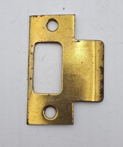 Vintage Door Lock Strike Plate Gold In Color Door Hardware