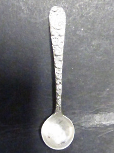 Sterling Floral Salt Spoon 2 1 8 No Mono