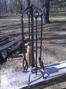 Fireplace Tools Fire Poker Iron Castle Home Hearth Rustic Big Country Medieval