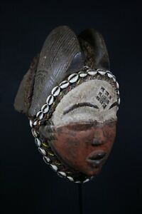 African Okuyi Helmet Mask Punu Tribe Gabon Tribal Art African Art Crafts