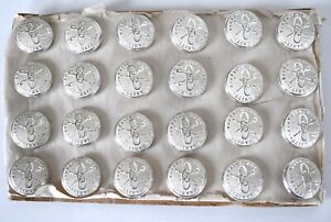 24 Old Stock Metal Uniform Buttons Faith Hope And Charity Pettibone Mfg Co 7 8 