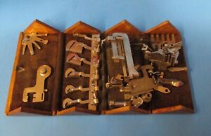 Antique Sewing Machine Oak Wood Folding Puzzle Box W Attachments 1889 Rj