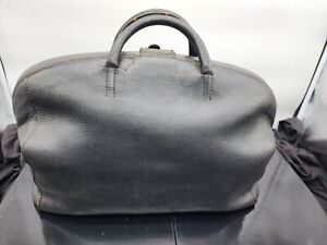 Schell Antique Leather Doctor Bag Vintage With Patented Close Great Condition
