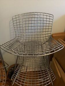 Knoll Bertoia Dining Chairs 4 Stamped Knoll Nice Condition