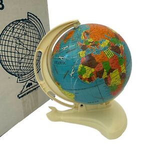 Vintage Tin World Globe Rare Terrestrial Globe Made In Western Germany By Ms