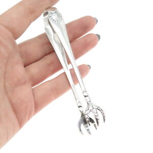 Towle 925 Sterling Silver Antique Victorian 1889 1890 Shell Sugar Tongs