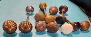 Antique Ornate Fancy Brass Door Knob Knobs Hardware Collection Lot Parts