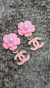 Gold And Pink Chanel Buttons 2pc