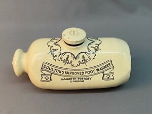 Antique Doulton S Improved Foot Warmer Lambeth Pottery London England 9 5 