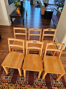 Brandt Ranch Oak Side Chairs 6 Total