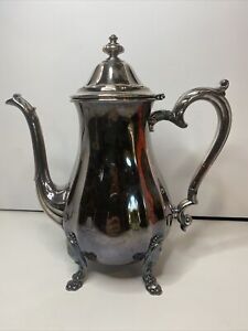 Vintage International Silver Co Chippendale Footed Coffee Pot 6301 1960 S Era
