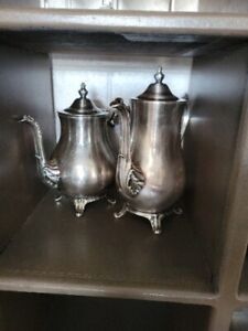International Silver Company Vintage Silver Plated Tea Coffee Pot Set
