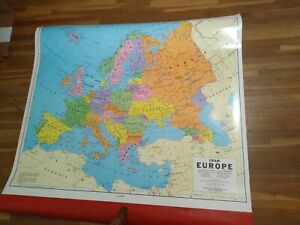 Vintage Cram Classroom Map Europe