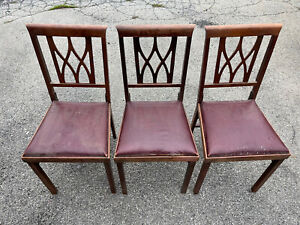 3 Wood Leg O Matic Chair That Folds Lorraine Metal Mfg Co 
