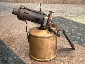 Vintage Primus No 633 B A Hjort Co Sweden Brass Kerosene Blow Lamp Tank Stove