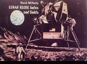 Vintage Rand Mcnally Lunar Globe Index And Guide 1969 Rare