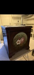 Hand Painted Wooden Antique Chest