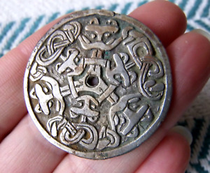 Viking Silver Plate Part Of A Fibula