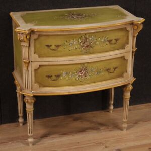 Dresser Tuscan Furniture Lacquered Painted Wood Chest Of Drawers 20th Century