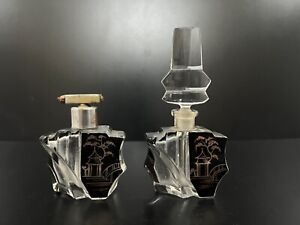 Vintage Karl Palda Glass Atomizer And Perfume Bottle