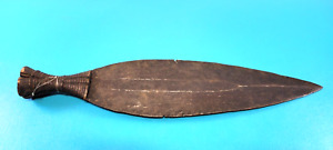 Antique 1800 S African Congolese Tribal Leaf Knife Dagger Sword