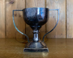 Not Engraved Vintage Silver Plate Trophy Loving Cup Trophies Trophy