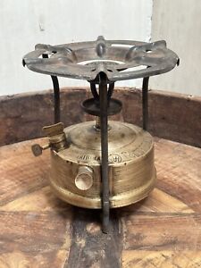 Brass Kerosene Camping Portable Stove Indian Rare To Find Made In India