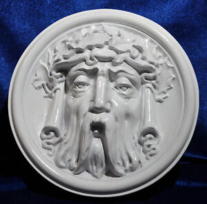 Neoclassical Terra Cotta Relief Bust Plaque England Greek Roman Mythology 2